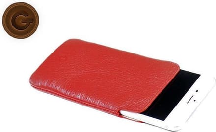 GUARD Lederen insteekhoes sleeve voor de iPhone 6 rood