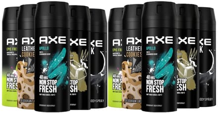 AXE Deodorant Bodyspray MIX - 10 Stuks