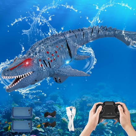 Op afstand bestuurbare Dinosaurus Boot Speelgoed met LED Verlichting voor Kinderen
