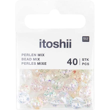 itoshii Kralen set "Glitter holografisch"