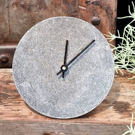 Benoa Elkin Large Nickel Antique Table Clock 20 cm