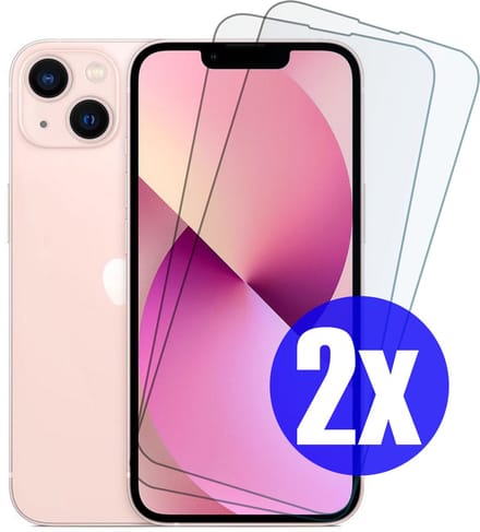 Screenprotector geschikt voor iPhone 13 Mini - Gehard Glas - Tempered Glass Armor Screen Cover - 2 Stuks