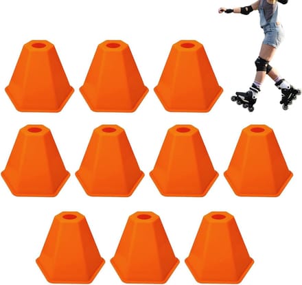 Voetbal Kegels - Training Markers - Agility Training - Hoge Zichtbaarheid - 10 Stuks - Oranje
