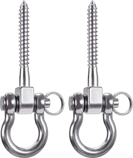 Schommelhanger - RVS 304 - Schommelaccessoires - Sterk - 180° - 2 stuks
