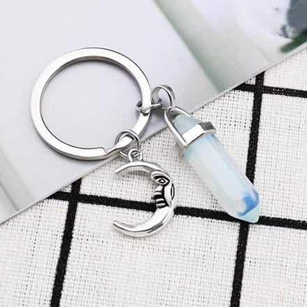 Allecto - Sleutelhanger - Hexagonaal Kristal - Mooi en Duurzaam