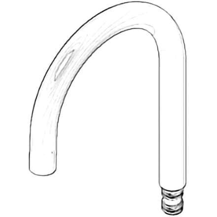 Dornbracht Tara Classic replacement spout 13.5 cm for 33500880 Art. 90282206101-00