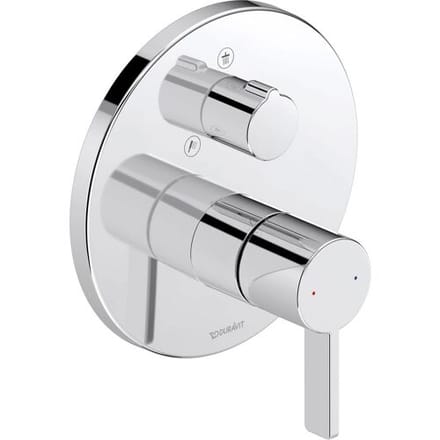 Duravit D-Neo single lever bath mixer concealed, with diverter valve DE5210012010