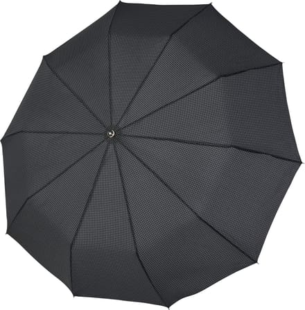 doppler Paraplu Fiber Gents Printed Magic Mini Strong Black / Grey Zwart Veelkleurig