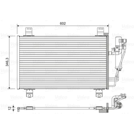 Condensator, airconditioning VALEO 822589