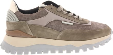 Floris van Bommel Dames Sneakers Grommi 01.00 Taupe - Maat 41