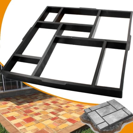 Betonmal Vorm - Loopbaanmal Tuin - Pad Aanleggen - Herbruikbaar en Stevig - 40x40x4cm