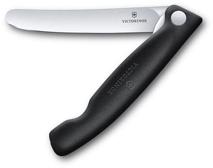 Victorinox Swiss Classic tomatenmes inklapbaar - 11cm - Zwart - Glad