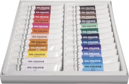 Rayher Olieverf schilderen setje - 24 kleuren - tubes 12 ml - Hobby/knutselmateriaal creatief