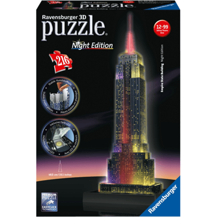 Ravensburger 3D-puzzel night edition (Empire State)
