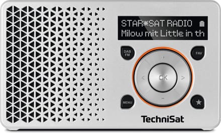 TechniSat DIGITRADIO 1 radio Draagbaar Digitaal Oranje, Zilver