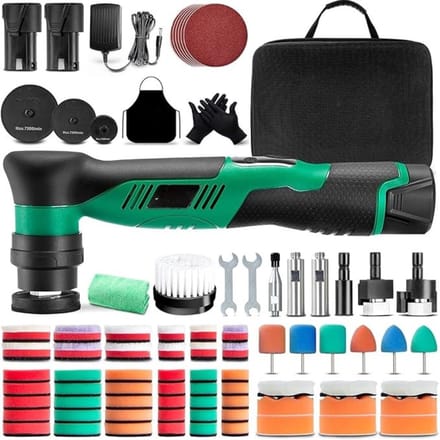 AMA® Polijstmachine Auto - Polijstset - Polijstmachine - Inclusief Accessoires - Draadloos