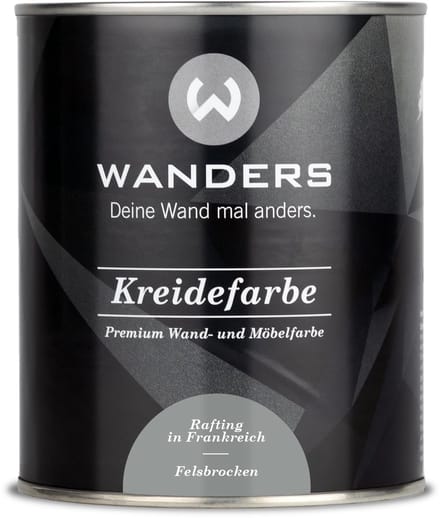 Wanders24 Shabby Chic – krijtverf – 750 ml – Felsbrocken grijs