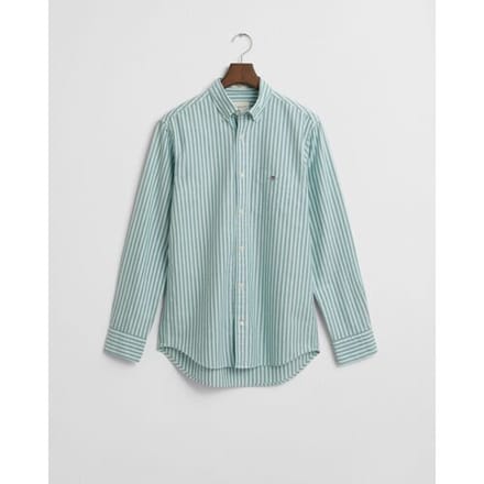 Gant Overhemd Classic Oxford Stripe Diep Groen / male