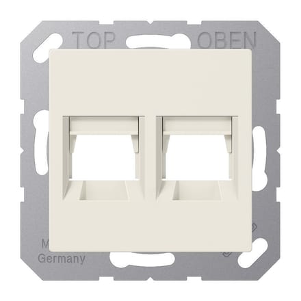 Jung Afdekking voor modular jack - AS range - 2-voudig - A1569-2WE