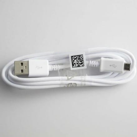 Witte Micro USB-kabel voor Samsung Galaxy S4 S3 S2 ACE Oplader Data USB 2.0