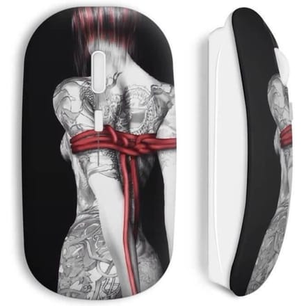 Draadloze muis Sexy meisje-tatoeages