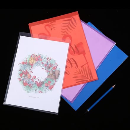 Set van 20 heldere A4 plastic mappen in verschillende kleuren voor documenten, archiveren en sorteren