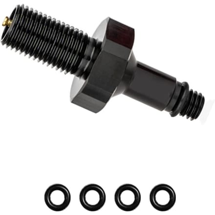 Outil de conversion d'adaptateur de valve de vélo Alliage d'aluminium Joint gonflable d'amortisseur arrière Rouge Black noir