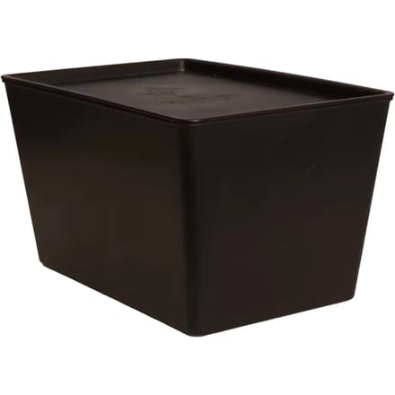Grooming Deluxe - Paardenvoer box met deksel zwart 7 l