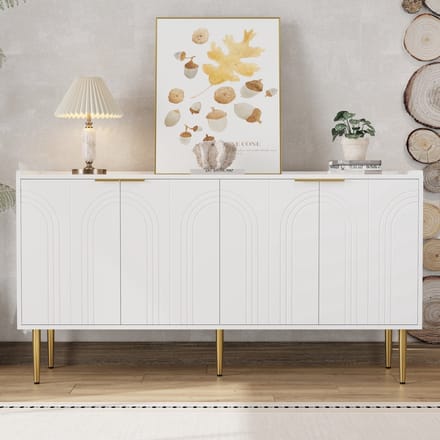 Moderne minimalistische dressoirkast - modern dressoir - opbergkast - kast - woonkamer set - 140x40x72cm