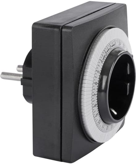 Q-Link tijdschakelaar - zwart mechanisch - dagprogramma - 16A