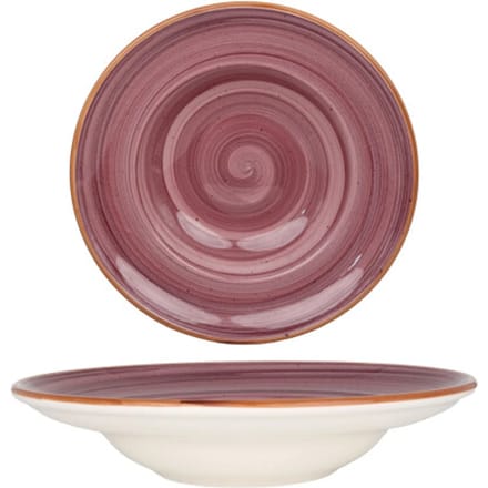 Bonna Pastabord - Aura Blackberry - Porselein - 27 cm (400cc) - set van 2