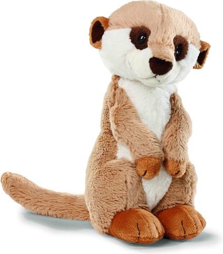 Nici stokstaartje pluche knuffel - bruin - 15 cm
