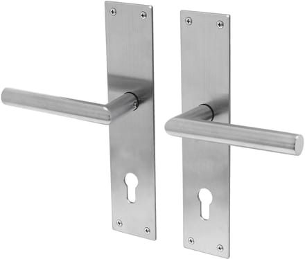 Lavuzo deurkruk Nuoro RVS | Deurklink op schild PC72 | Per set | Deurkruk