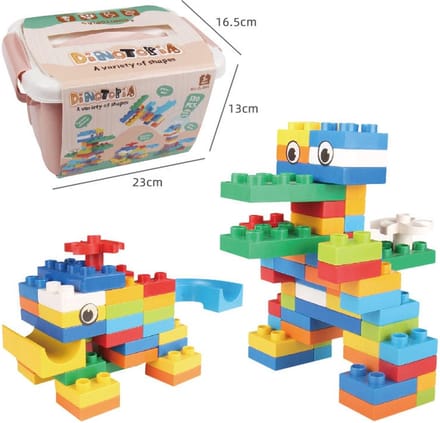 Zoem - Bouwblokjes 130 stuks - Uitbreiding blokjes - Compatible met Duplo - Bouwstenen