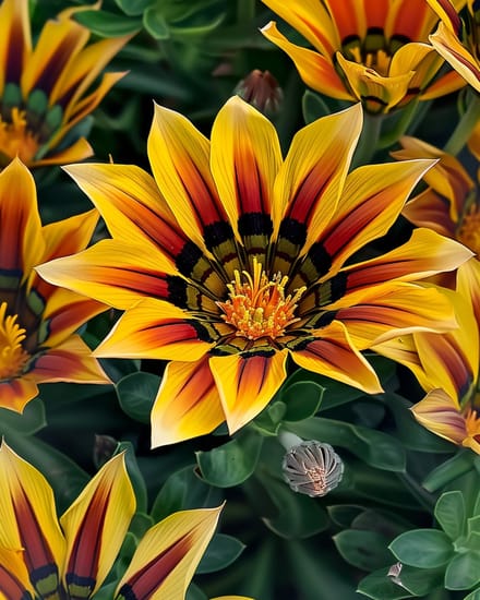 5 sets - Gazania Zaden Sunshine Gemengd Gazania Splendens Eenjarig