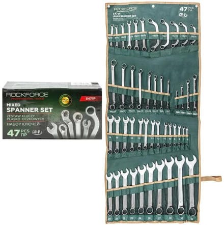 Rockforce RF-5471P - Dopsleutelset - 47 Delig - CrV Staal - 6-32 mm