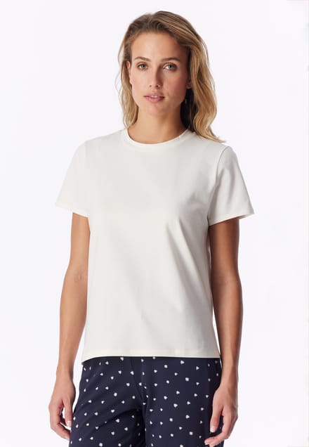 Shirt met korte mouwen, natuurwit - Mix+ Relax 48