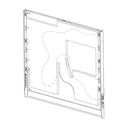 AEG buitenpaneel deur, inox, isolatiemat, [590x501mm] 140217280027