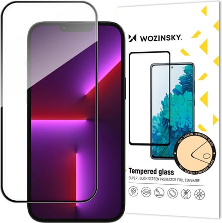Volledig - scherm - gehard glas met frame Case Friendly Wozinsky Full Glue iPhone - 15 - Pro - Max - zwart
