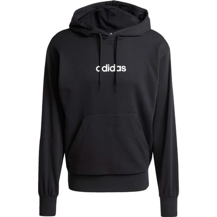 Adidas Essentials Linear French Terry Hoodie Zwart S Man