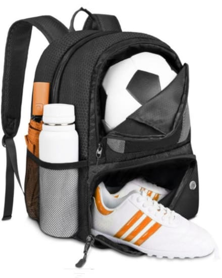 Voetbalrugzak met balvak