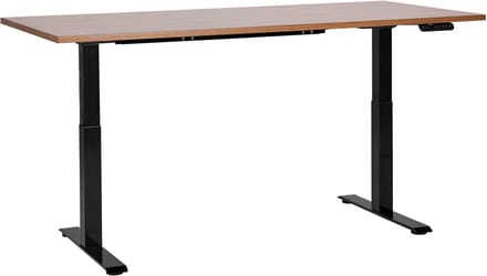 DESTINES - Elektrisch bureau - Donkerhout/Zwart- 180 cm - MDF