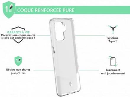 Force Case, Hoesje geschikt voor Oppo A94 5G - PURE Versterkt, Transparant