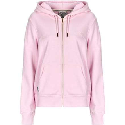Superdry - Essential Logo halfgeborstelde hoodie met rits - Dames - Hoodies