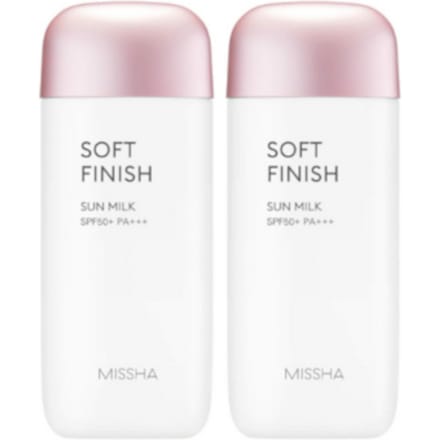 Missha All-Around Safe Block Soft Finish Sun Milk (2elk) Set