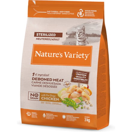 Nature's Variety No Grain Sterilized Scharrelkip - 3 kg