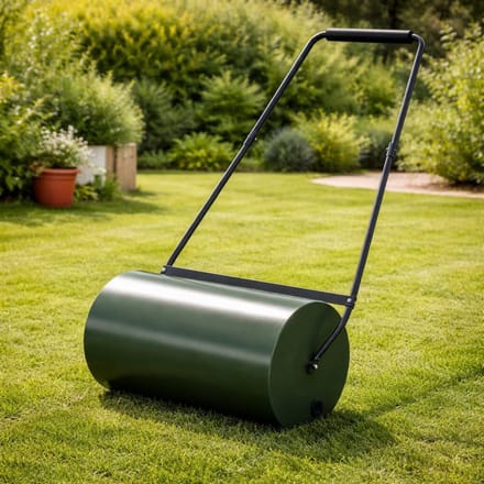 Tuinwals Gazon - Handroller Staal - Gazon Aanleggen - Vulbaar Tot 50L - 60 Cm Breed