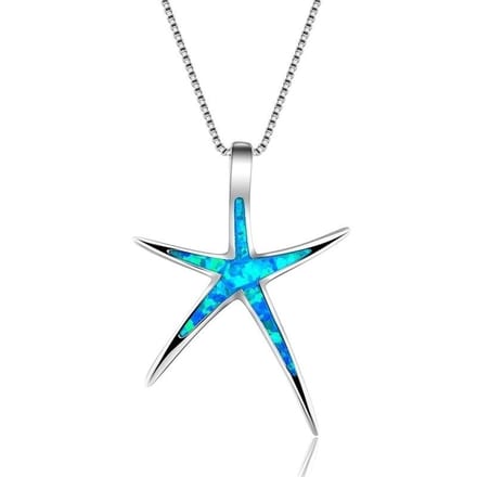 Bijoux by Ive - Ketting met hanger - Ster - Blauw - Bohemian