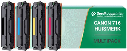 Huismerk Canon 716 toner multipack Zwart + 3 kleuren
