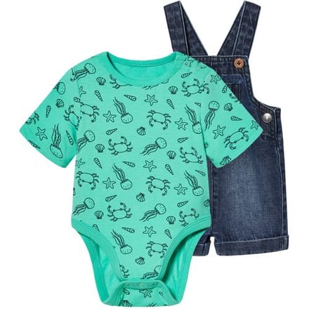 LUPILU Baby-set (Donkerblauw/turquoise, 56)